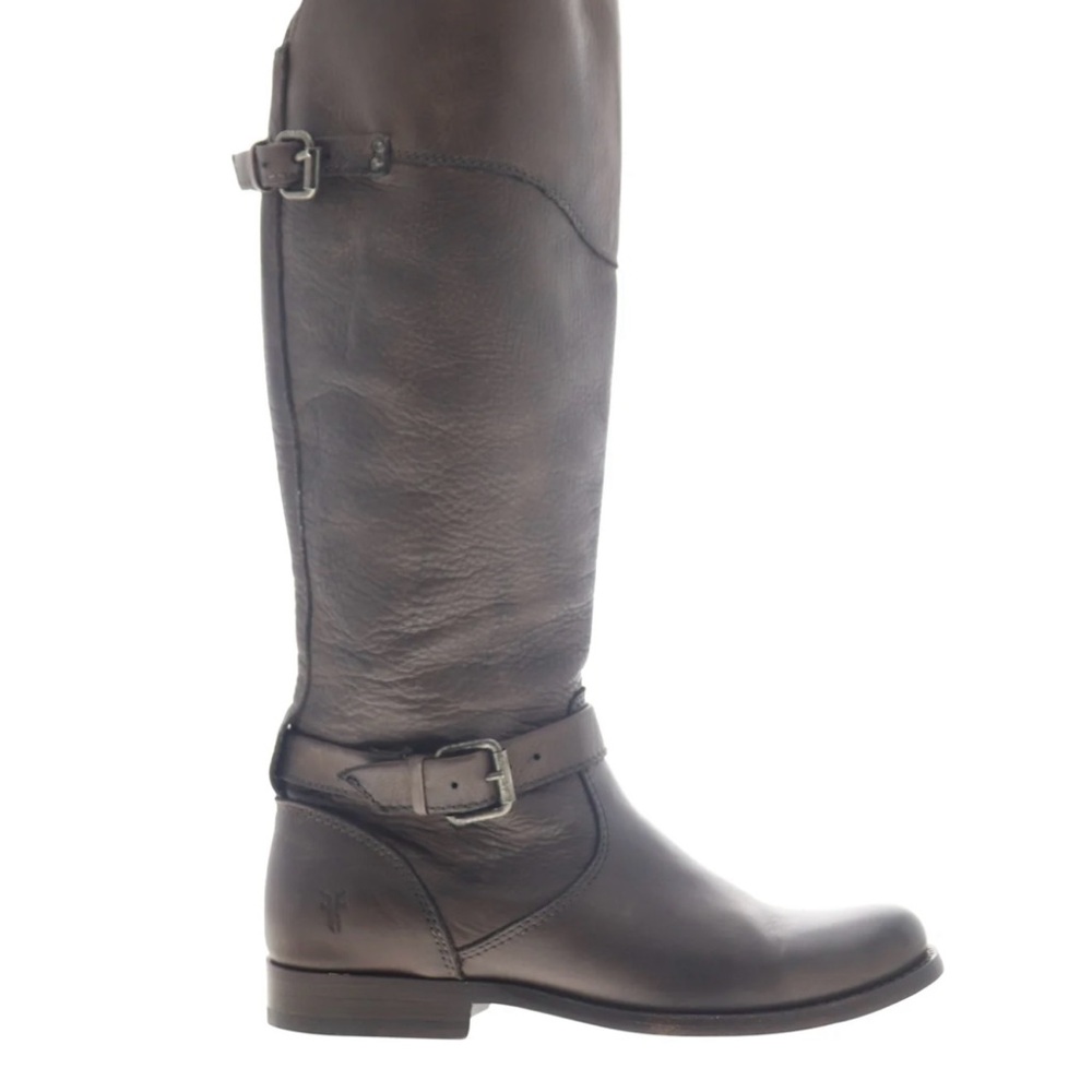 Frye Phillip Rising Dark Gray Over the Knee Boots